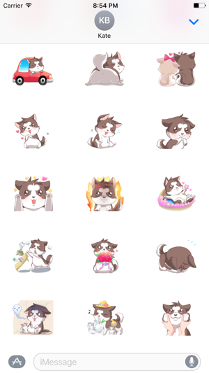 Cute Husky Dog Sticker(圖3)-速報App