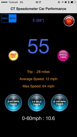 CT Speedometer - Car Performance & Timer