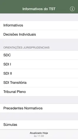 Game screenshot Informativos do TST (Original) mod apk