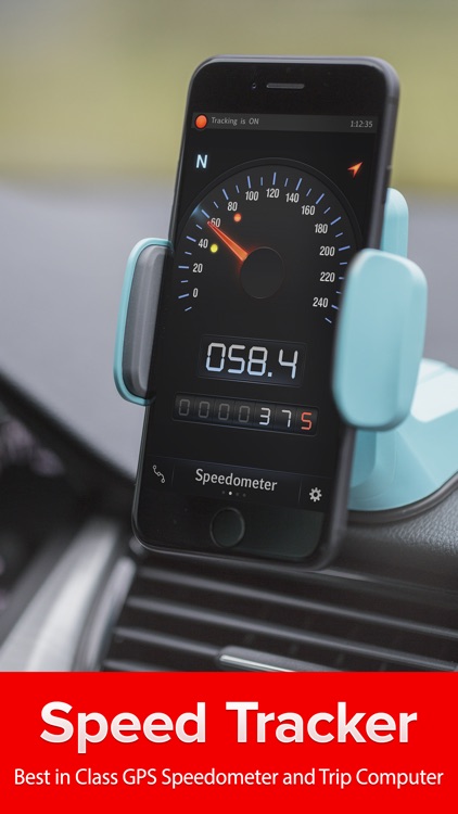 Speed Tracker. GPS Speedometer, HUD, Trip computer screenshot-0