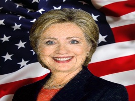 Clinton - Power Woman Stickers