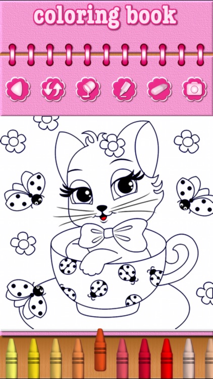 Cat Kitty Kitten Coloring Pages - Free Girl Games