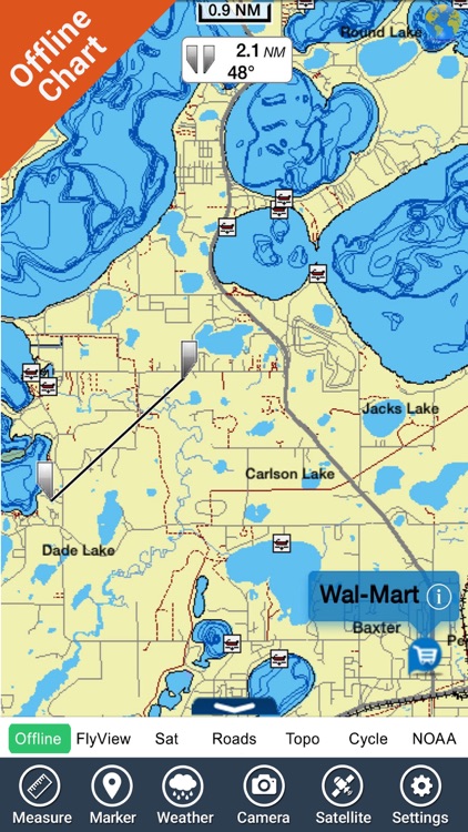 Chickamauga lake Tennessee GPS map fishing charts