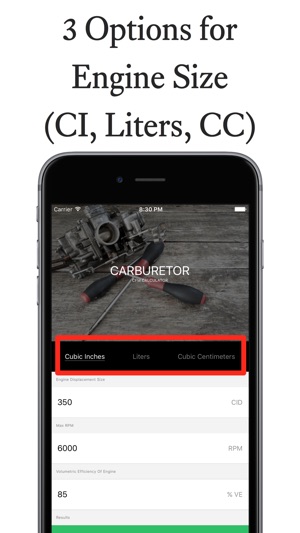 Carburetor CFM Calculator(圖3)-速報App