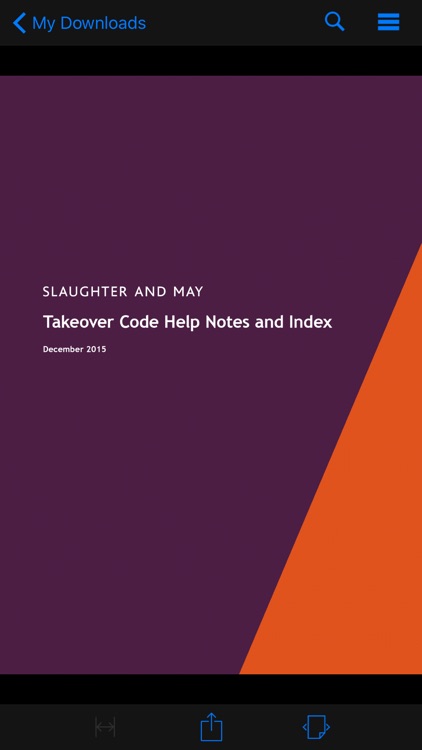 Slaughter and May UK Takeover Code Index