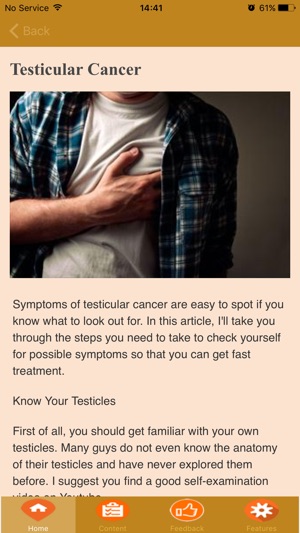 Symptoms Of Testicular Cancer