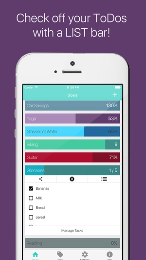 Raise The Bar - Goal Tracker & To-Do List Manager(圖5)-速報App