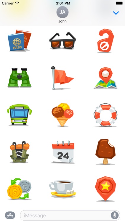 Travel - Stickers for iMessage screenshot-3