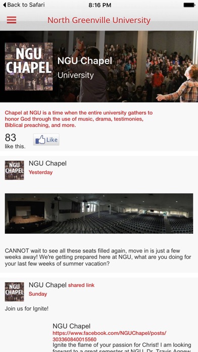 How to cancel & delete NGU Chapel from iphone & ipad 2