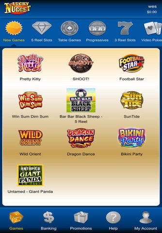 Lucky Nugget Online Casino screenshot 2