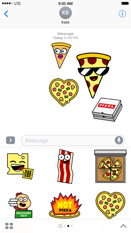 I Love Pizza Sticker Pack