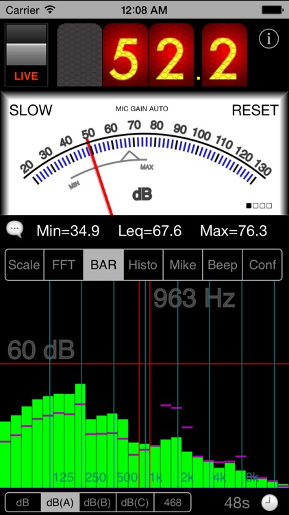 SPLnFFT Noise Meter
