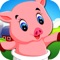 Chase the Pink Pig in Farm Land of Ranch Sunset HD
