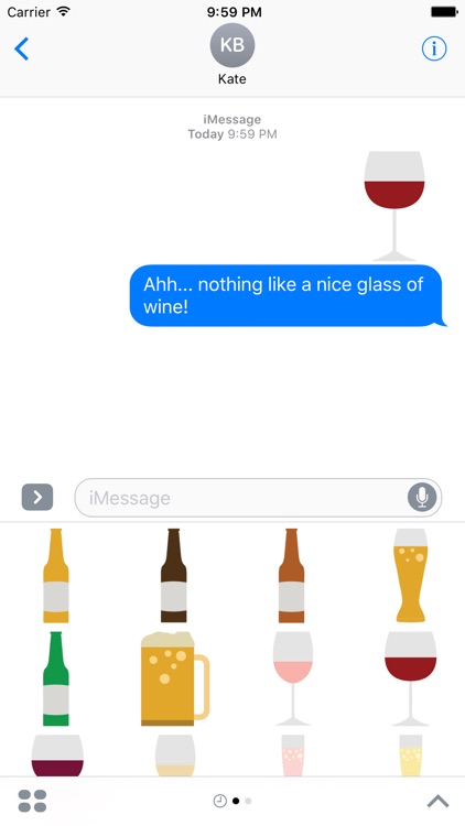 Beer and Wine Sticker Pack for iMessage