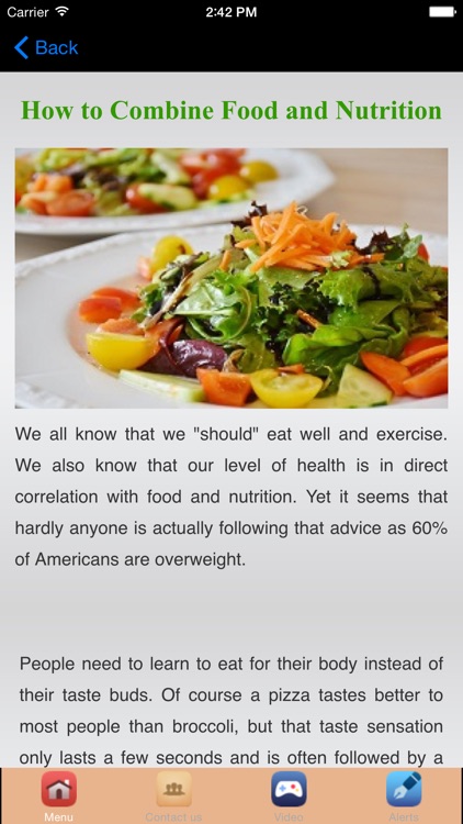 Healthy Food & Nutrition For Body