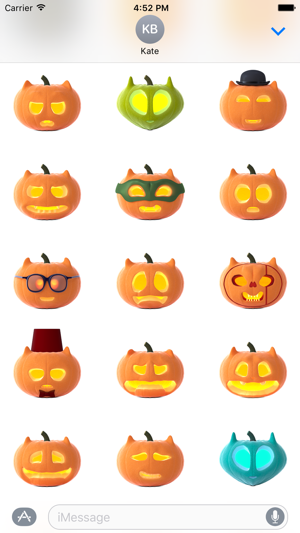 Cat O'Lanterns - Halloween Cat Pumpkins stickers(圖2)-速報App