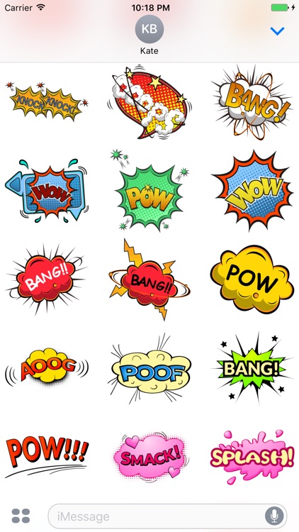 Comic Speech Bubble Stickers Vol 03