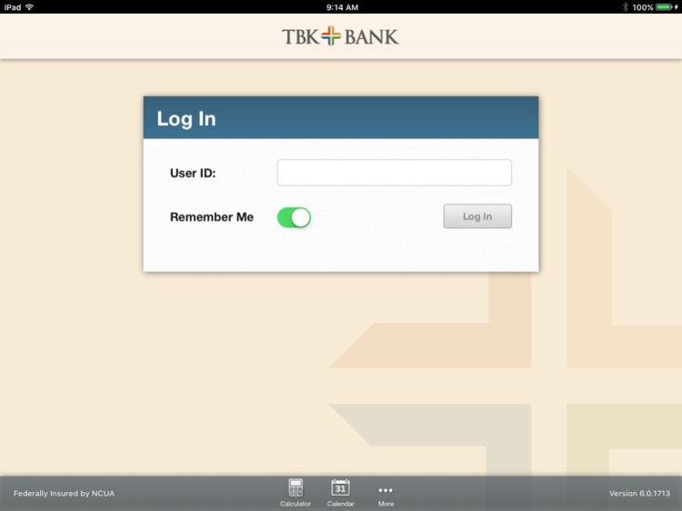 TBK Bank for iPad