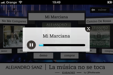 Alejandro Sanz LMNST Karaoke screenshot 3