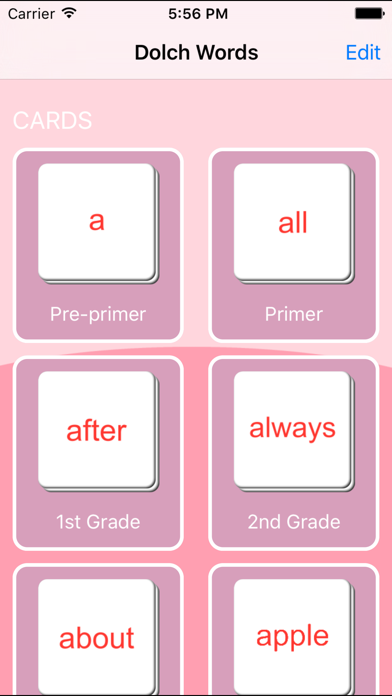 How to cancel & delete Dolch Words. Learning Cards And Quiz. from iphone & ipad 1