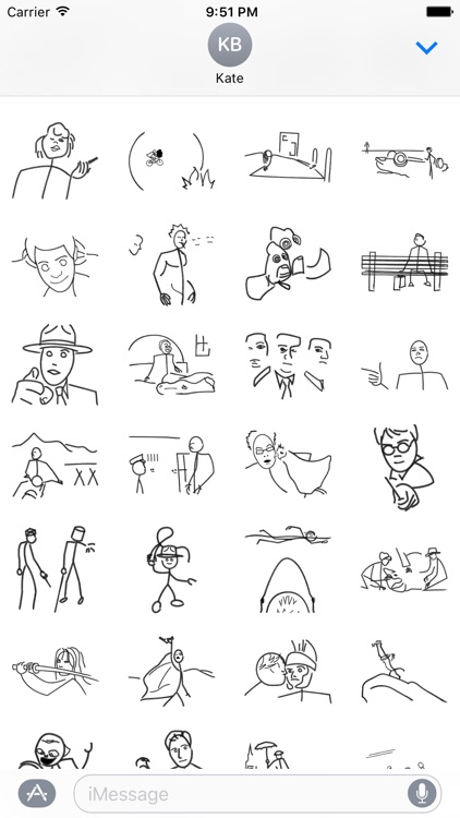 Stick Figure Movie - Stickers