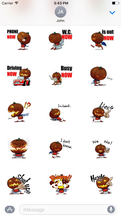 Mr. Pumpkin Fun Sticker