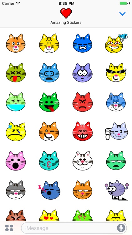 Face Cat Stickers