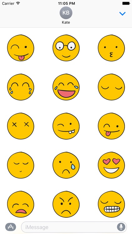 Smiley Stickers for iMessage - emoji,emoticon,icon