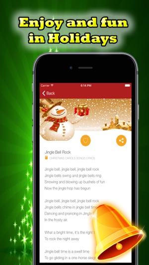 聖誕歌曲歌詞播放頌歌假日 - Christmas iphone Songs For Holiday(圖3)-速報App