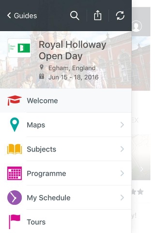 Royal Holloway Events Guide screenshot 3