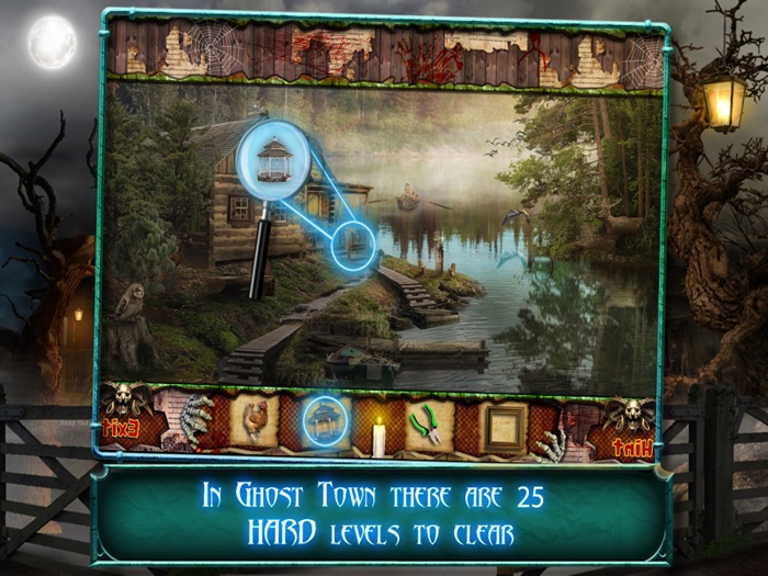 Hidden Objects Game Ghost Town