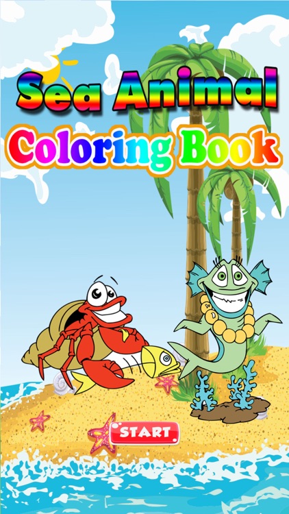 Sea Animals Coloring Book For Kids Toddlers