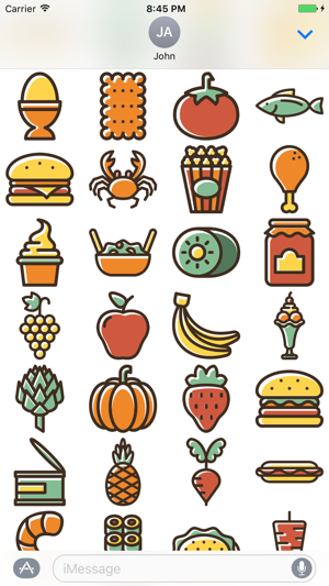 Foodimix Food Stickers for iMessage(圖4)-速報App