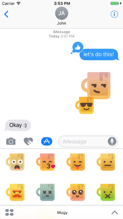 Mugy McMugface sticker pack