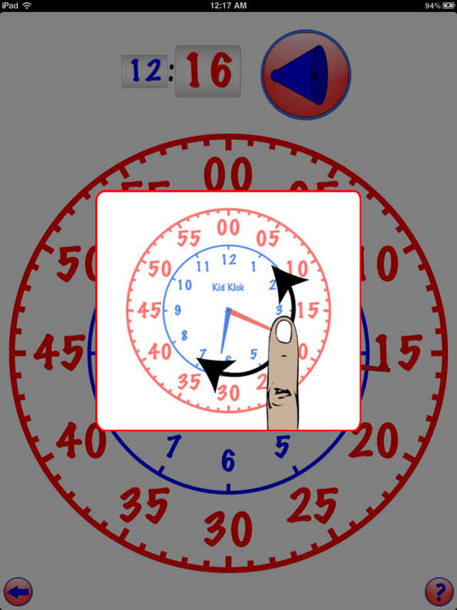 【ios app】kid klok 儿童学习用虚拟时钟