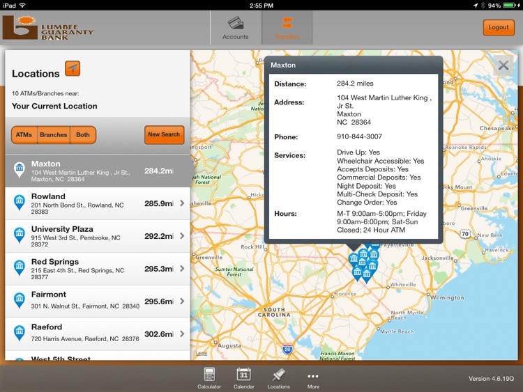 Lumbee Guaranty Bank for iPad screenshot-4