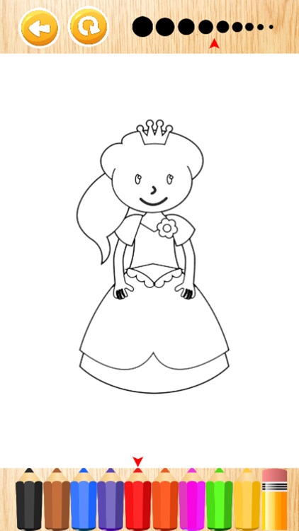 Princess Coloring Book HD - Fun Kids Drawing