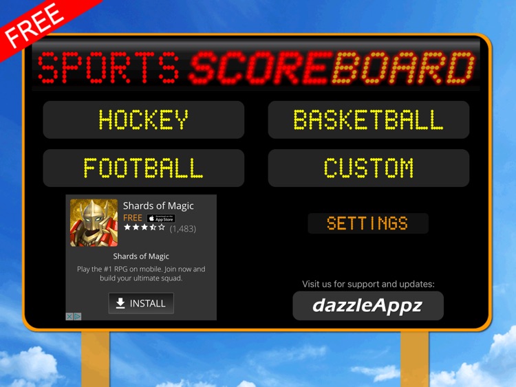 JD Sports Scoreboard