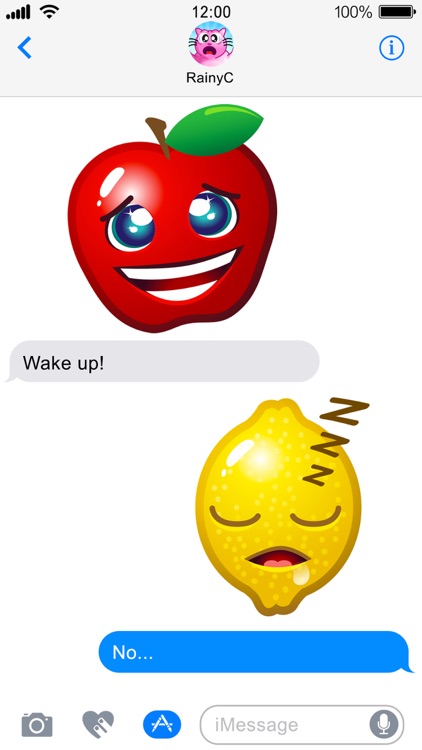 Fruity Blast Stickers : Funny Fruits