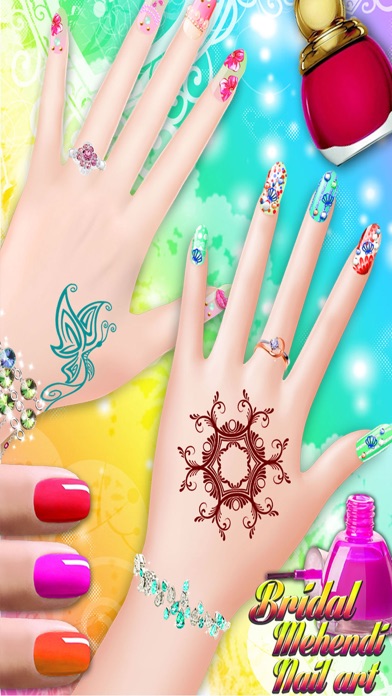How to cancel & delete Bridal Mehndi and Nail Art - Manicure mehndi designer games for girls from iphone & ipad 2