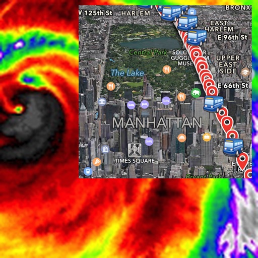 Bus NYC 3D with NOAA Radar Pro