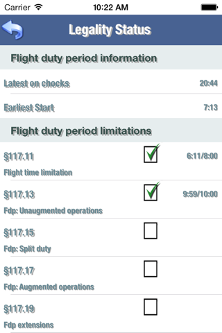 FAR's 117 Flight Log screenshot 3