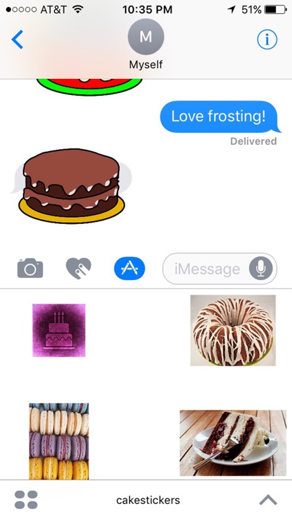 Cake Stickers for iMessage screenshot-3