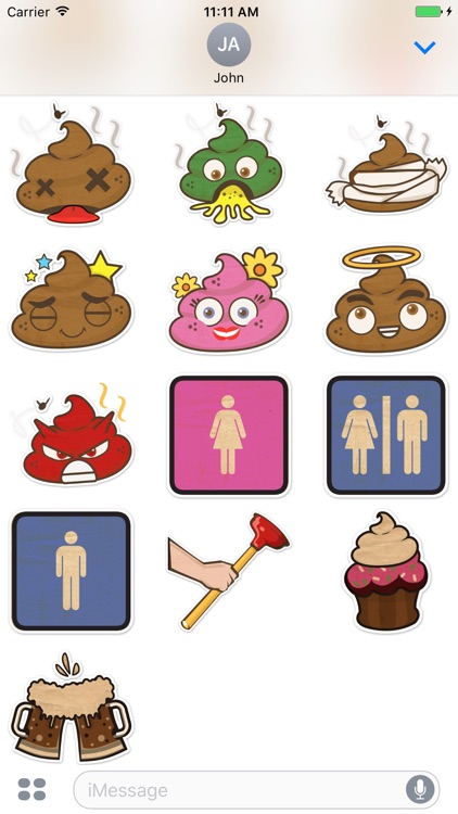 PooPoo Head Sticker Pack