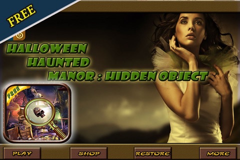 Halloween Haunted Manor : Hidden Object screenshot 3