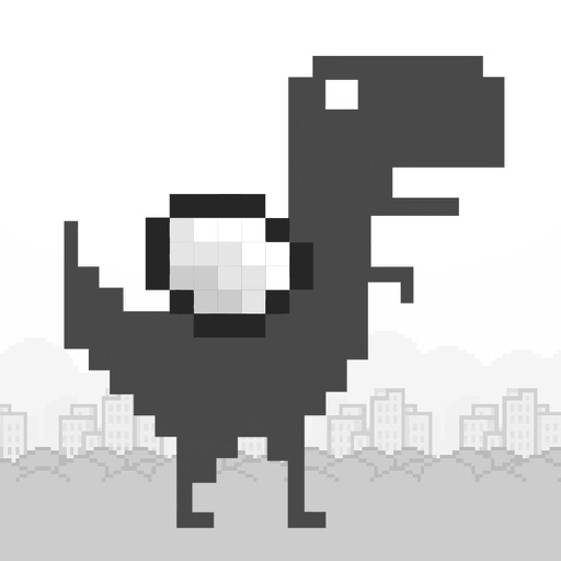 Pixel Dinosaur: 8 Bit Power Level Icon