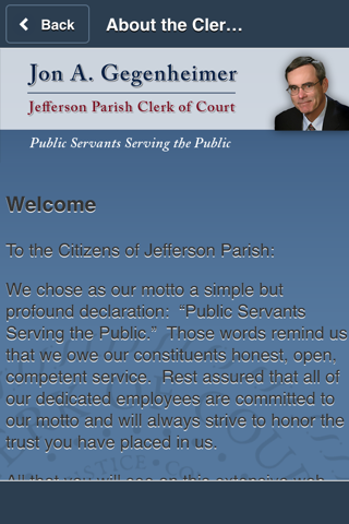 Jefferson Parish Clerk of Court screenshot 3