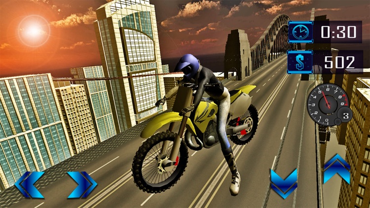 Real Bike Top Roof Stunts-A Bike stunts Game 2017