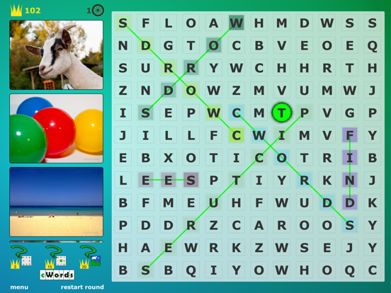 cWords - search hidden words puzzle with pictures screenshot 2