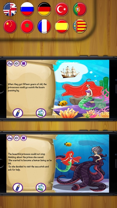 How to cancel & delete Tale of the Little Mermaid - interactive books from iphone & ipad 1